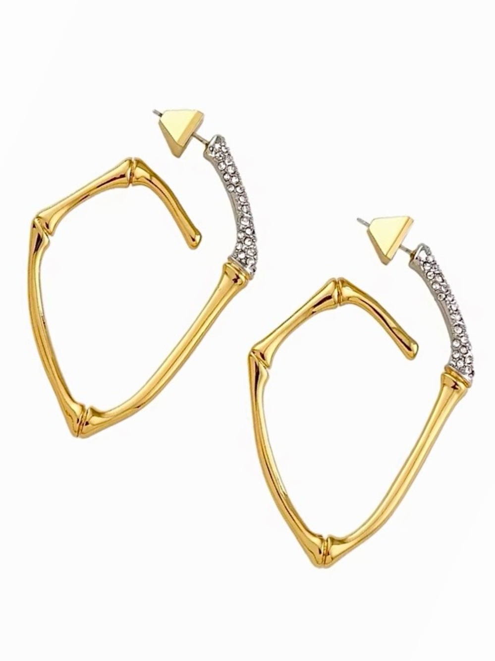 Alexis Bittar Bamboo Hoop Earrings